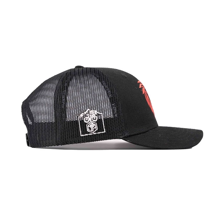 TCAP Cotton Twill Fabric Flat Embroidery Design Trucker Hat Custom Cap
