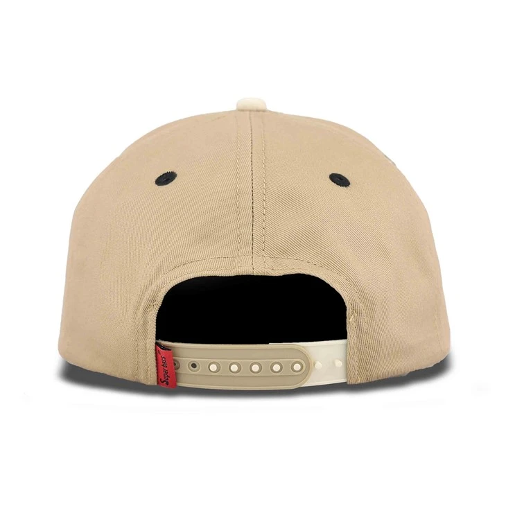 Yellowish Creative Moon Flat Embroidery Baseball Cap